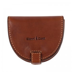 Gianni Conti 917086 Coin Holder - Cognac Leather