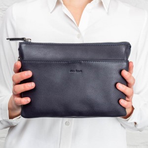 Gianni Conti 584523 Handbag - Navy Leather