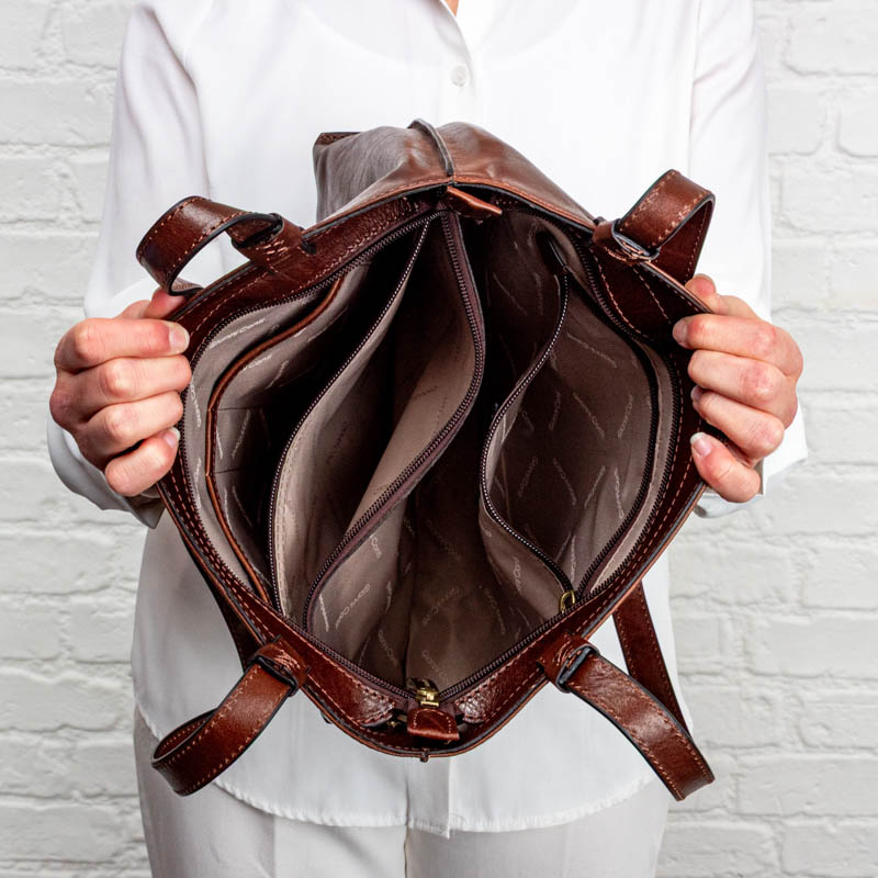 9403023 Shoulder Bag - Brown Leather 9403023 Shoulder Bag - Brown Leather