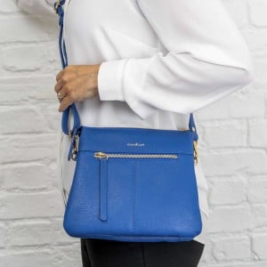 Gianni Conti 4313561 Shoulder Bag  - Bluette Leather