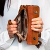 585555 Handbag - Tan Leather