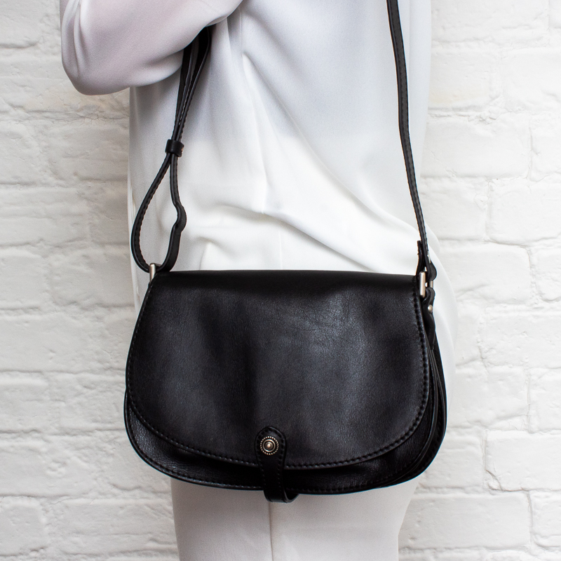6553631 Handbag - Black Leather