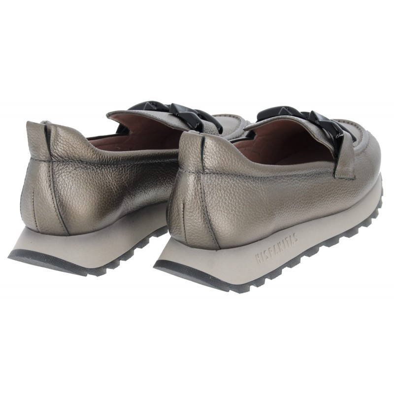 Loira HI232962 Chunky Loafer - Pewter Leather