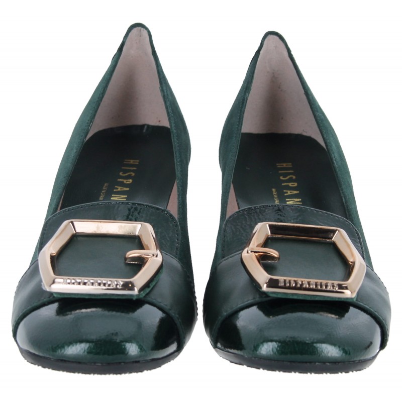 Manila HI232987 Court Shoes - Forest Leather