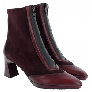 Hispanitas Atlanta HI254186 Heeled Ankle Boots - Wine Leather