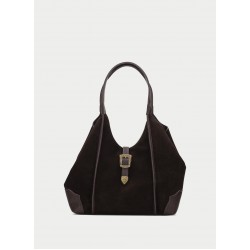 Hispanitas Bolsos BI264939 Hobo Bag - Espresso Suede