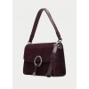 Bolsos BI264945 Shoulder Bag - Burgundy Suede