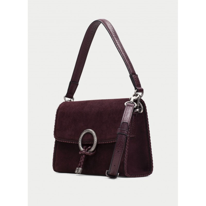 Bolsos BI264945 Shoulder Bag - Burgundy Suede
