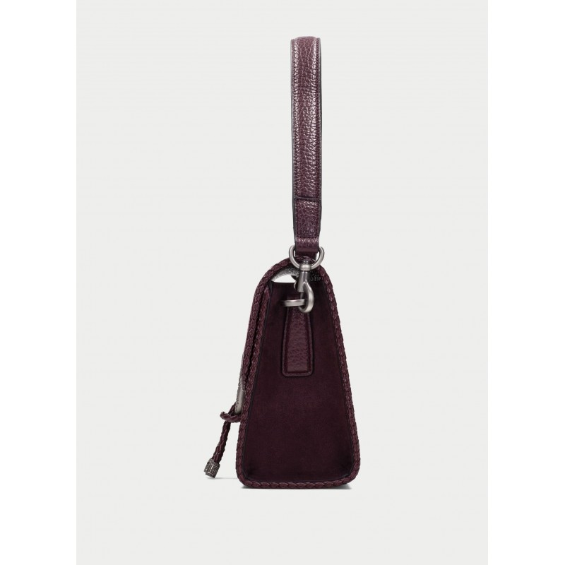 Bolsos BI264945 Shoulder Bag - Burgundy Suede