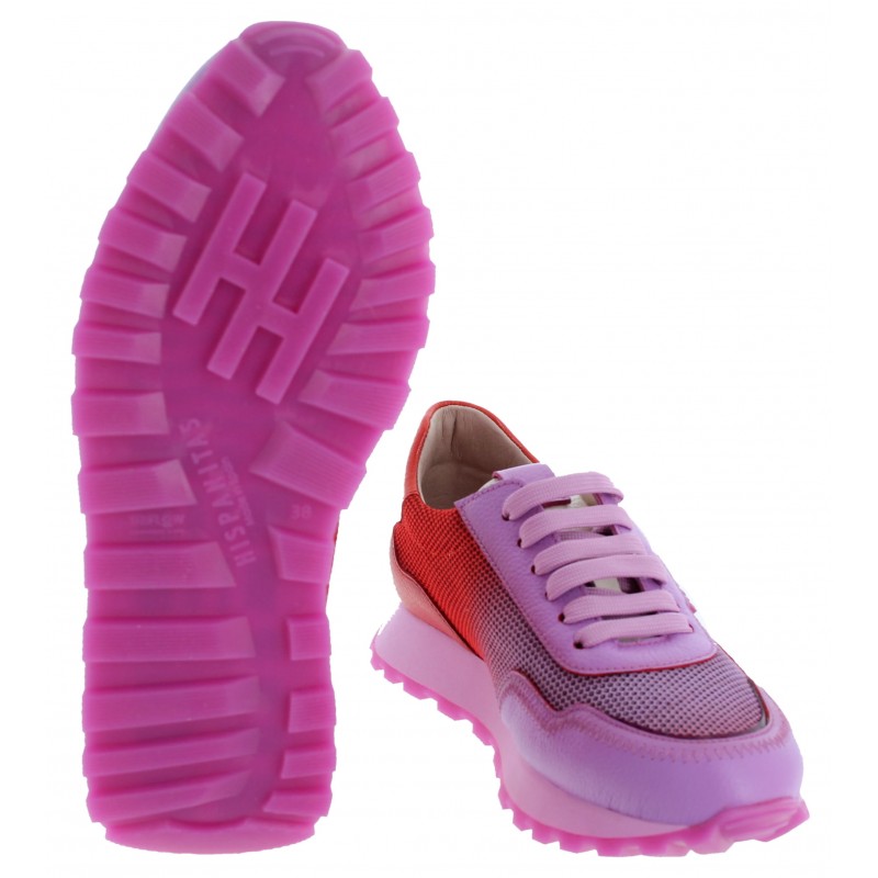 Loira BHV243231Trainers - Red / Violet Leather