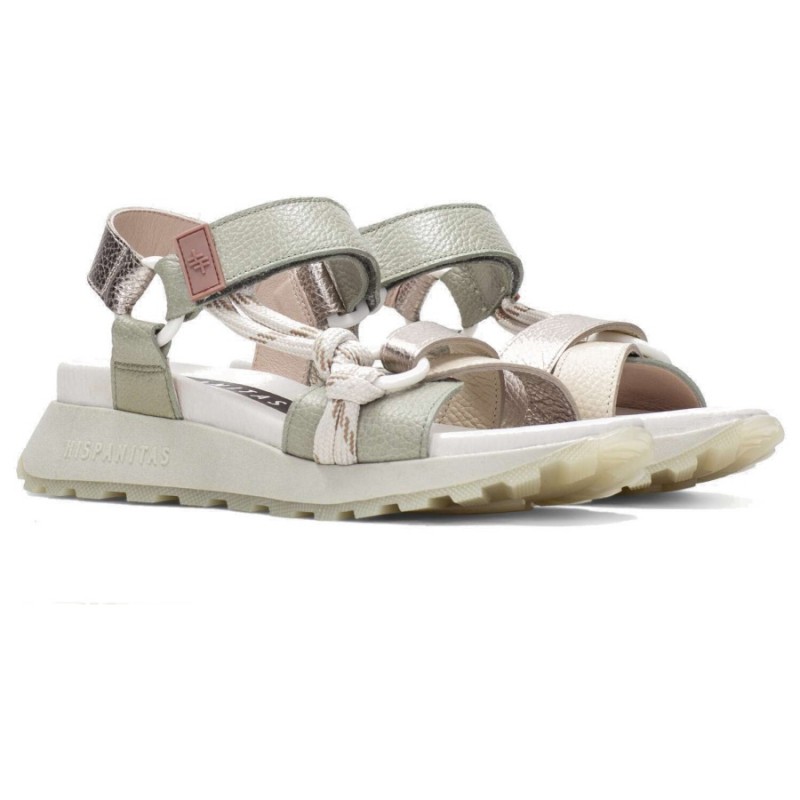 Ambar CHV264869 Sports Sandals - Alga Champagne Leather Ambar CHV264869 Sports Sandals - Alga Champagne Leather