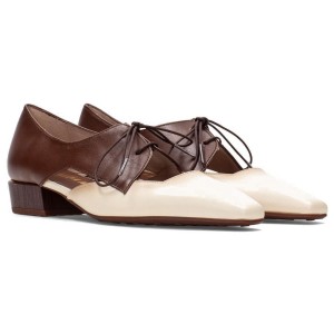 Hispanitas Azucena BHV264628 Flat Shoes - Cream Hazelnut