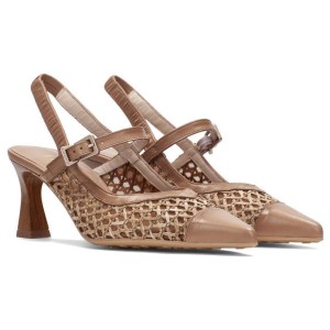 Hispanitas Giorgia RHV264671 Slingbacks - Almond Leather