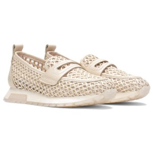 Hispanitas Oregon RHV264856 Sport Moccasins - Cream Leather