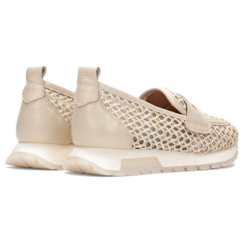 Oregon RHV264856 Sport Moccasins - Cream Leather