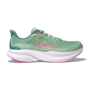 Hoka W Mach 6 Trainers - Jadeite/Alpine Blue