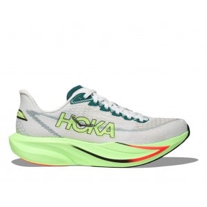 Hoka M Mach 7 Trainers - Frost / Neon Yuzu 