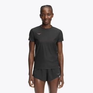 Hoka Women's Airolite Short Sleeve 2.0 1175774 - Black / Gold