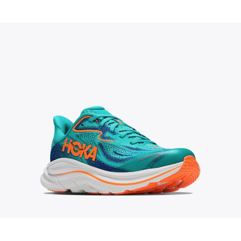 Clifton 10 Big Kids 1168860 Trainers - Nightglow Blue/Electric Aqua
