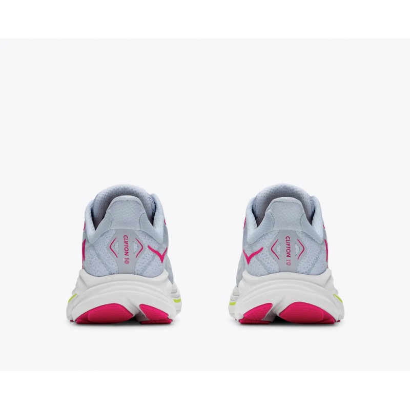 Clifton 10 Big Kids 1168860 Trainers - Overcast/Neon Dragonfruit