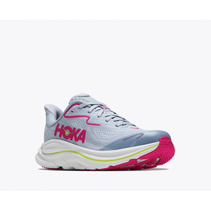 Clifton 10 Big Kids 1168860 Trainers - Overcast/Neon Dragonfruit