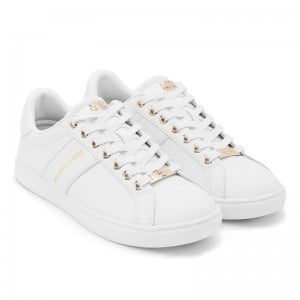 Holland Cooper Knightsbridge Court Trainers - White  Leather