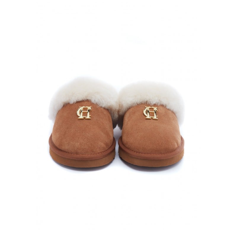 HC Shearling Slippers - Tan Suede