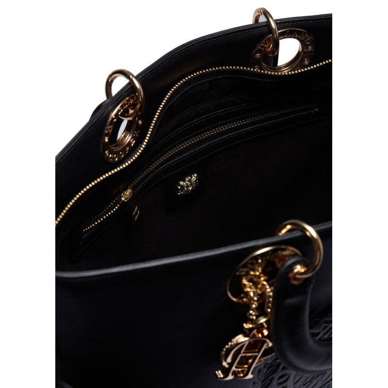 Regency Leather Tote Bag -  Black Leather