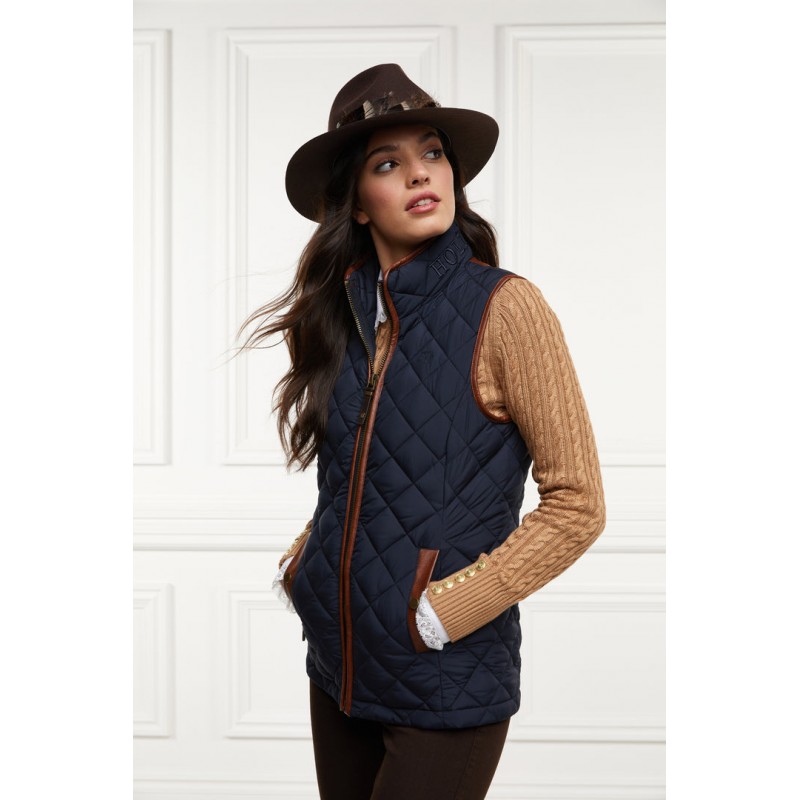 Country Quilted Gilet - Ink Navy