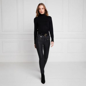 Holland Cooper Coated Jodhpur Jean - Black