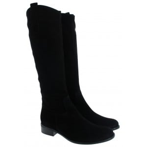 Gabor Brook S 71.648 Slim Fit Knee High Boots - Black Suede