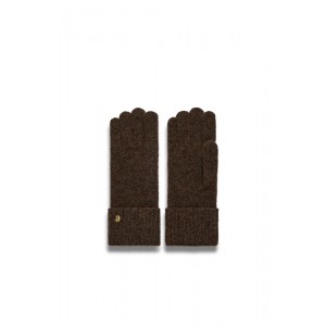 Holland Cooper Classic Logo Gloves - Chocolate