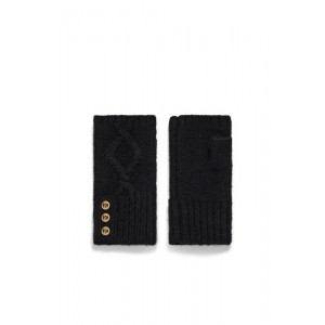 Holland Cooper Sloane Fingerless Gloves - Black 