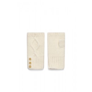 Holland Cooper Sloane Fingerless Gloves - Cream 