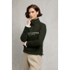 Sporting Goods Zip Henley - Racing Green
