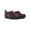 Sherpa Lined Gardening Loafer - Chocolate Matt Gold Sherpa Lined Gardening Loafer - Chocolate Matt Gold