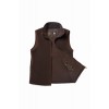 Men's Country Fleece Gilet - Chocolate