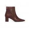 Regency Mid Heel Ankle Boots - Rich Chocolate Leather Regency Mid Heel Ankle Boots - Rich Chocolate Leather