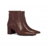 Regency Mid Heel Ankle Boots - Rich Chocolate Leather Regency Mid Heel Ankle Boots - Rich Chocolate Leather
