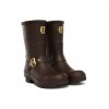 Sherpa Lined Chelsea Wellington - Chocolate Matt Gold Sherpa Lined Chelsea Wellington - Chocolate Matt Gold