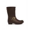 Sherpa Lined Chelsea Wellington - Chocolate Matt Gold Sherpa Lined Chelsea Wellington - Chocolate Matt Gold