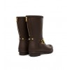 Sherpa Lined Chelsea Wellington - Chocolate Matt Gold Sherpa Lined Chelsea Wellington - Chocolate Matt Gold