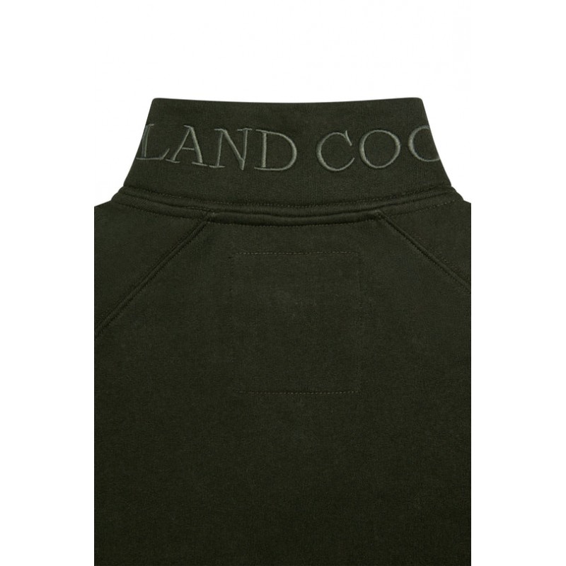 Sporting Goods Zip Henley - Racing Green