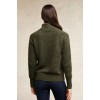 Tori Quarter Zip Knit - Forest Green