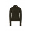 Tori Roll Neck Knit - Forest Green