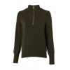 Tori Quarter Zip Knit - Forest Green