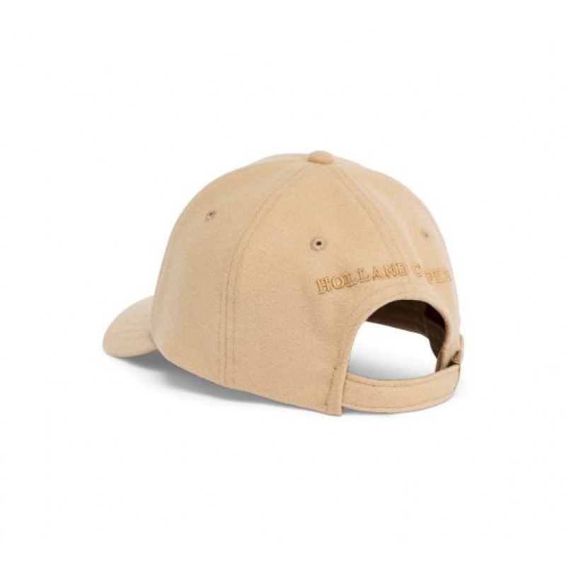 Wool Heraldic Cap - Camel