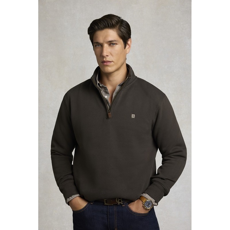 Mens Classic Quarter Zip Sweat - Bournville