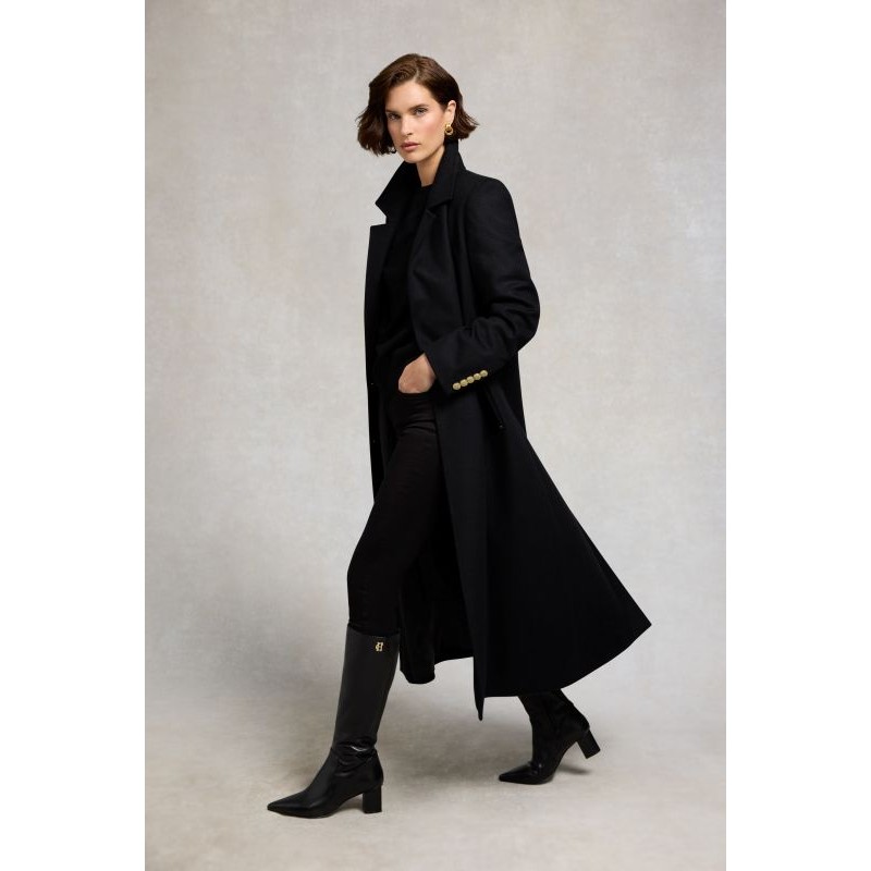 Regency Mid Heel Knee Boot - Black Regency Mid Heel Knee Boot - Black