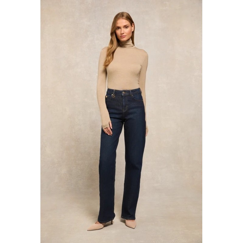 Classic Straight Jean - Deep Indigo Textile